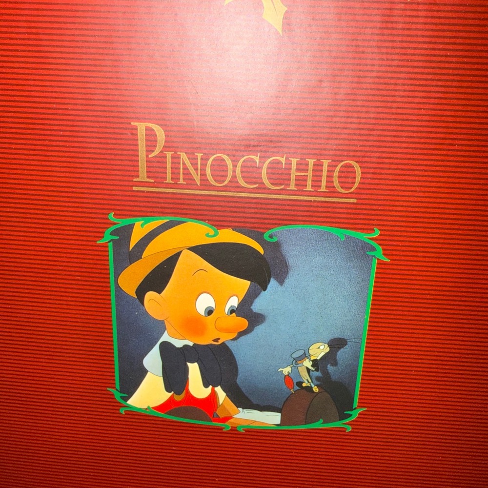 Vintage Pinocchio Christmas Ornament Set Disney Figurine Boxed